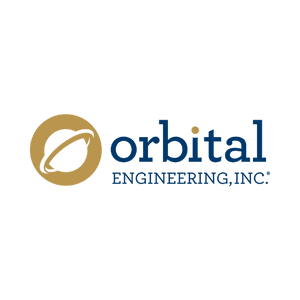 Orbital Engineering Inc logo on a transparent background